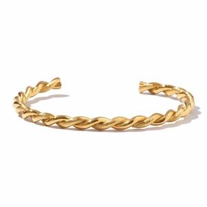 New! Gold Braided Cuff Bracelet (1057) NWOT